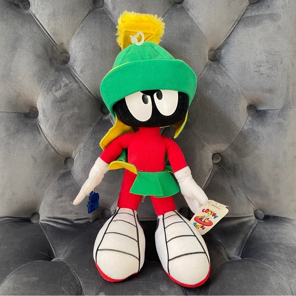 Vintage Looney Tunes Marvin the Martian Plush by Applause 1994 - Picture 1 of 8